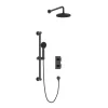Heritage Bathroom Heritage Salcombe Concealed Thermostatic Shower With Fixed Head And Flexible Kit - Matt Black -Aqualisa Shop ssacdual03