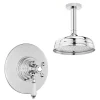 Victorian Plumbing Lancaster Traditional Dual Concealed Thermostatic Shower Valve + Ceiling Mounted 8" Rose 2 Victorian Plumbing Lancaster Traditional Dual Concealed Thermostatic Shower Valve + Ceiling Mounted 8" Rose -Aqualisa Shop tdctsvpk2nwl