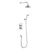 Urlington Bathroom Burlington Trent Thermostatic Concealed Two Outlet Diverter Shower Valve, Hose & Handset With Fixed Shower Head -Aqualisa Shop tf2sv16 l