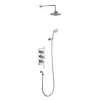 Urlington Bathroom Burlington Trent Thermostatic Concealed Two Outlet Shower Valve, Hose & Handset With Fixed Head -Aqualisa Shop tf3sv16 ln