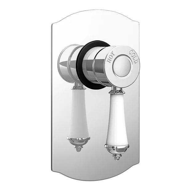 Trafalgar Traditional Chrome Concealed Manual Shower Valve 4 Trafalgar Traditional Chrome Concealed Manual Shower Valve - Image 2