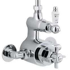 Ultra Traditional Exposed Thermostatic Shower Package With Twin Valve & Riser Kit -Aqualisa Shop traditionalexposedshowervalverigidriserag302a3170nwd2