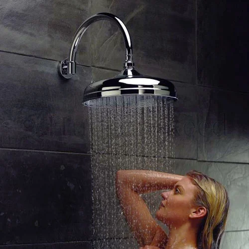 Victorian Plumbing Traditional Triple Concealed Valve With Diverter, 12" Shower Head, Curved Arm, 4 Body Jets & Slider 7 Victorian Plumbing Traditional Triple Concealed Valve With Diverter, 12" Shower Head, Curved Arm, 4 Body Jets & Slider - Image 5