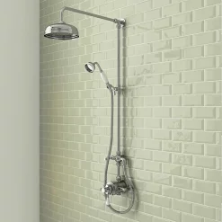 Trafalgar Traditional Dual Exposed Thermostatic Shower Valve -Aqualisa Shop trafalgartraditionaldualexposedthermostaticshowervalvedetail2