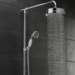 Trafalgar Triple Exposed Thermostatic Shower Valve + Luxury Rigid Riser Kit