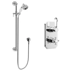 Trafalgar Twin Concealed Thermostatic Shower Valve + Slider Rail Kit -Aqualisa Shop trafalgartwinconcealedthermostaticshowervalveincsliderrailkitnd1