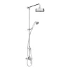 Trafalgar Traditional Luxury Rigid Riser Kit With Diverter + Dual Exposed Shower Valve -Aqualisa Shop tsvpk03 d6