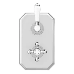 Trafalgar Traditional Twin Concealed Thermostatic Shower Valve Inc. 8" Apron Fixed Head -Aqualisa Shop tsvpk04 n d1