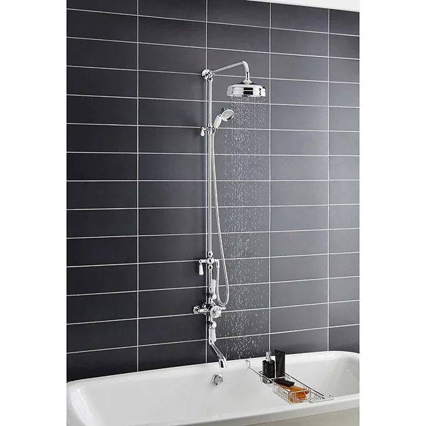Hudson Reed Topaz Triple Thermostatic Shower Valve With Rigid Riser Kit & Bath Spout 5 Hudson Reed Topaz Triple Thermostatic Shower Valve With Rigid Riser Kit & Bath Spout - Image 3