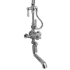 Hudson Reed Topaz Triple Thermostatic Shower Valve With Rigid Riser Kit & Bath Spout -Aqualisa Shop tsvt103 d3