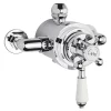 Hudson Reed Topaz White Dual Exposed Thermostatic Shower Valve Chrome 2 Hudson Reed Topaz White Dual Exposed Thermostatic Shower Valve Chrome -Aqualisa Shop tsvt104 l
