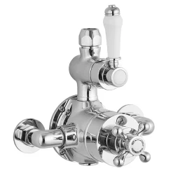 Trafalgar Traditional Deluxe Exposed Shower - Chrome -Aqualisa Shop ttdxc d1