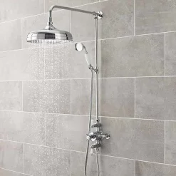 Nuie Traditional Triple Exposed Thermostatic Shower Valve