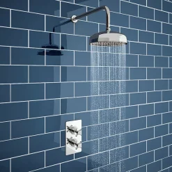 Victorian Plumbing Astoria Traditional Twin Concealed Thermostatic Shower Valve -Aqualisa Shop vsv71 detail2