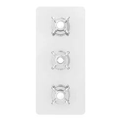 Victorian Plumbing Astoria Traditional Triple Concealed Thermostatic Shower Valve